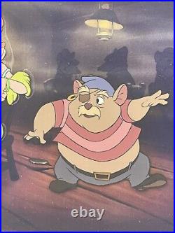 Walt Disney's Great Mouse Detective Dawson & Rude Lady Rat Trap Production Cel