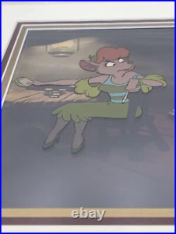 Walt Disney's Great Mouse Detective Dawson & Rude Lady Rat Trap Production Cel