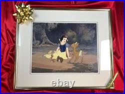 Walt Disney's Snow White Animation Cel with Background Framed