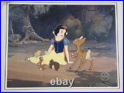 Walt Disney's Snow White Animation Cel with Background Framed