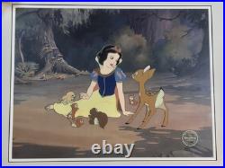 Walt Disney's Snow White Animation Cel with Background Framed