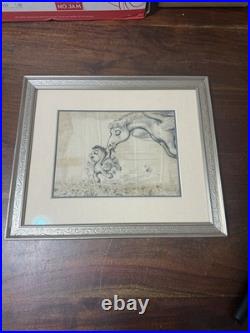 Walt disney 1940 fantasia concept drawing peter pegasus and mother pegasus frame
