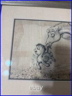 Walt disney 1940 fantasia concept drawing peter pegasus and mother pegasus frame
