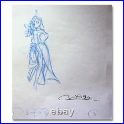 Who Framed Roger Rabbit 1988 Production Signed Colin Hand-Drawn Pencil #WC