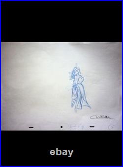 Who Framed Roger Rabbit 1988 Production Signed Colin Hand-Drawn Pencil #WC