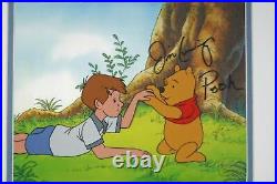 Winnie Pooh Christopher Robin Disney production cel Signed Jim Cummings