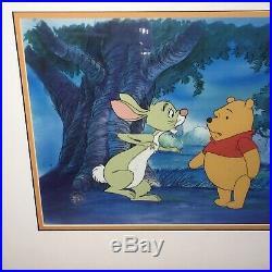 Winnie The Pooh and Rabbit Production Animation Cel Walt Disney