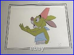 Winnie The Pooh and a Day For Eeyore Production Cel of Rabbit Walt Disney 1983