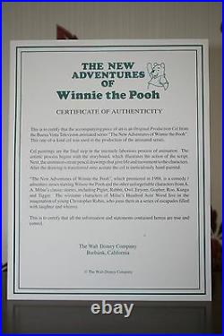 Winnie the Poo original production cel. Tigger and Winnie