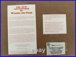 Winnie the Pooh Animation Production Cel (1988), Disney, Framed with COA