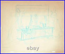 Winnie the Pooh Disney Original Production Animation Drawing 1977 Washer pd11