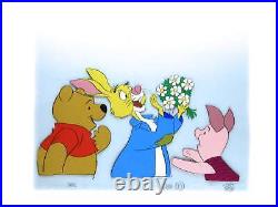 Winnie the Pooh Key Master Setup Anime Disney Production Cel Background Art