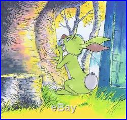 Winnie the Pooh Rabbit Original Production Cel Walt Disney Animation Art 1977
