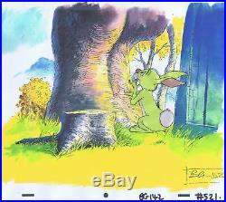 Winnie the Pooh Rabbit Original Production Cel Walt Disney Animation Art 1977