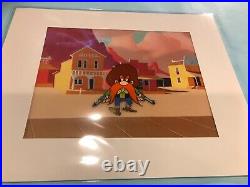 Yosemite Sam Animation Production cel Matted 11 by 14